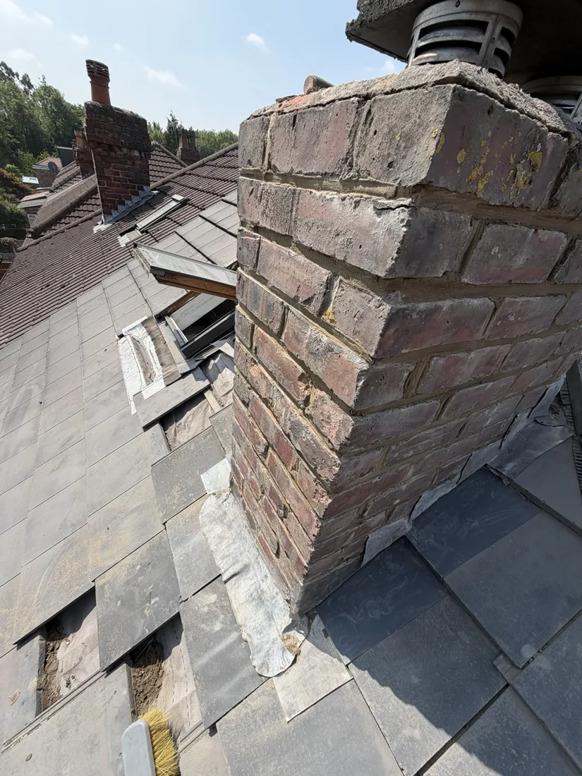 Roof ridge work